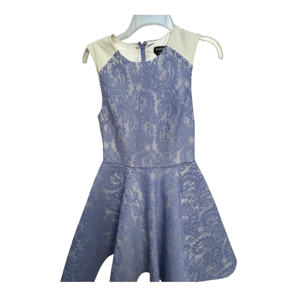 Bebe lavender Fit and Flare Midi Dress